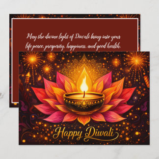 Strahlende Diwali-Freude Einladung