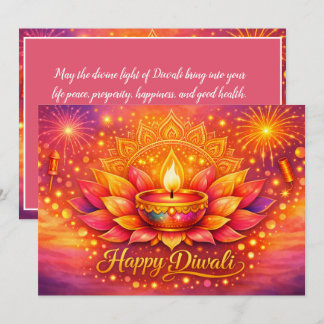 Strahlende Diwali-Freude Einladung