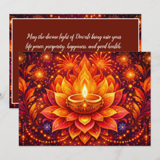 Strahlende Diwali-Freude Einladung