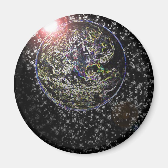 strahlende Erde Magnet (Vorne)