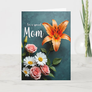 Strahlende Florale Mutterkarte Karte