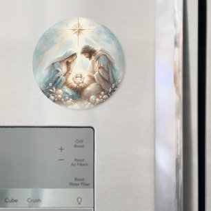 Strahlende Heilige Familie Weihnachtsszene Magnet