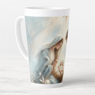 Strahlende Heilige Familie Weihnachtsszene Milchtasse