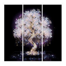 Strahlende Leuchtende Kristallgalaxie Blüte