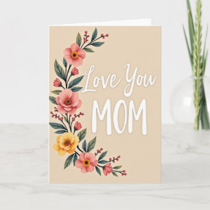 Strahlende Liebe Mama Karte
