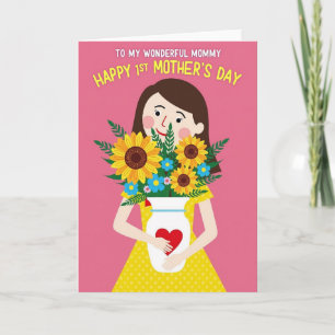 Strahlende Mutter Floral Art Karte