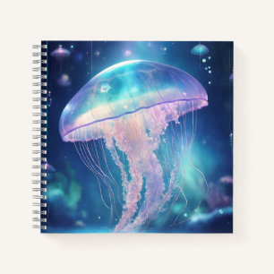 Strahlende Quallen-Glow-Neon-Fluoreszenz Notizbuch