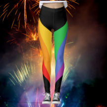 Strahlende Regenbogen-Blackout-Leggings