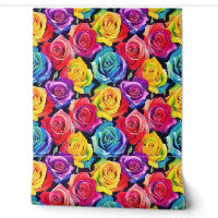 Strahlende Rosenmotive, Wasserfarben-Blumenmuster