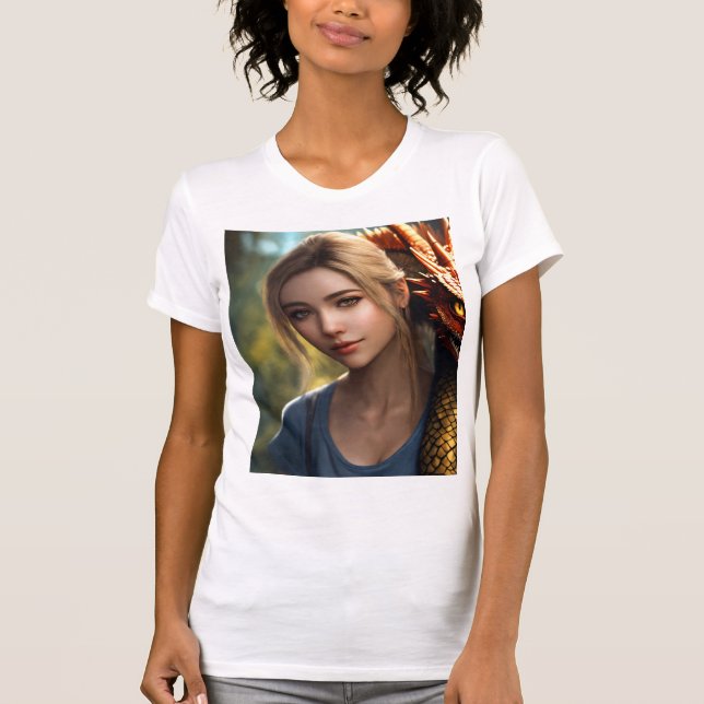 **"Strahlende Schönheit: empowertes weibliches T-S T-Shirt (Vorderseite)