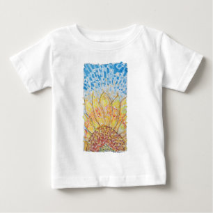 Strahlende Sonnenblüte Baby T-shirt