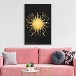 Strahlende Sonnengeometrie Moderne Galerie-Leinwan Leinwanddruck