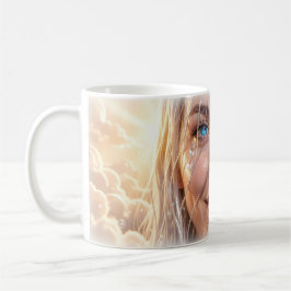 Strahlende Tränen der Erneuerung Porträt Kunst Tas Kaffeetasse