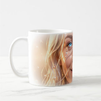 Strahlende Tränen der Resilienz-Porträt-Tasse Kaffeetasse