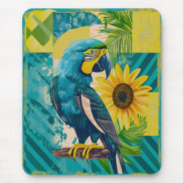 Strahlender Ara im Sonnenschein Mousepad