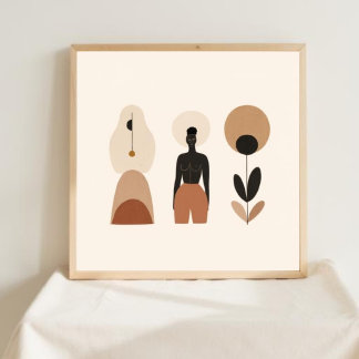 Strahlender Fluss Poster