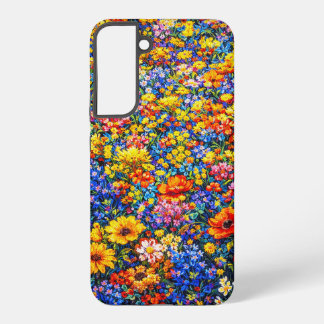 Strahlender Horizont: Die unendliche Wildblumenflu Samsung Galaxy Hülle