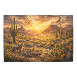 Strahlender Horizont: Goldenes Saguaro-Plateau