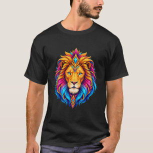 Strahlender Löwe mit Edelsteinen T-Shirt