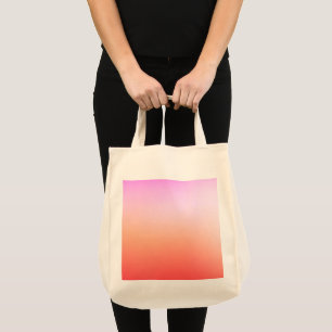 Strahlender Pastell-Sonnenuntergangsverlauf Tragetasche