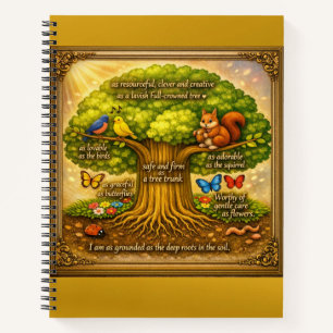 Strahlender Visionenbaum Notizbuch