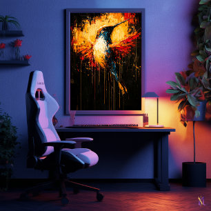 Strahlender zeitgenössischer expressionistischer K Poster