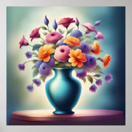 strahlendes Blütenglühen Poster