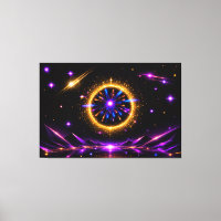 Strahlendes kosmisches Portal | Neon-Galaxie auf g