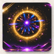 Strahlendes Kosmisches Portal | Neon-Galaxie Gestr