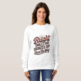 Strahlendes Lächeln und gebräunte Haut Sweatshirt