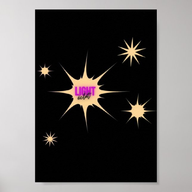 Strahlendes Licht – Moderner & Vibranter Stil Poster (Vorne)