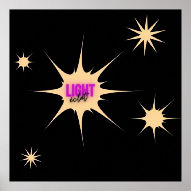 Strahlendes Licht – Moderner & Vibranter Stil Poster (Vorne)