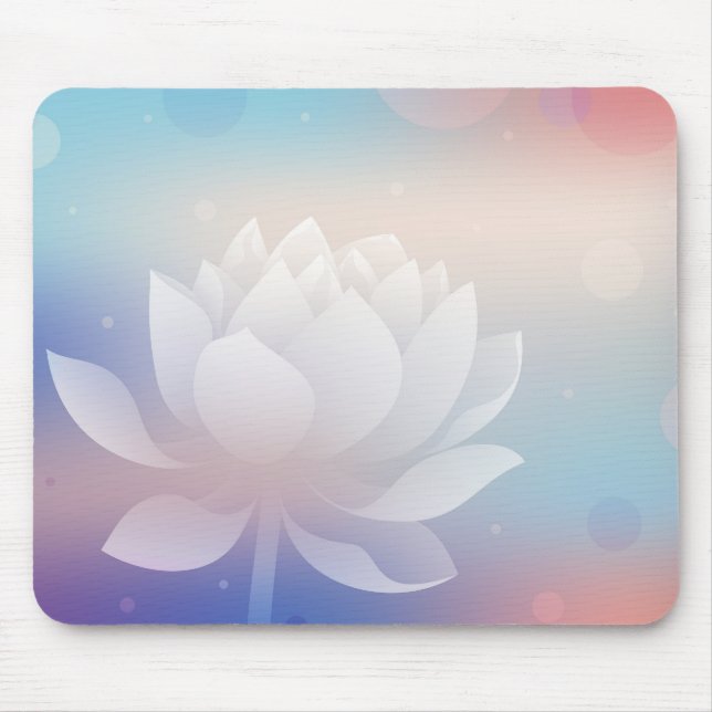 Strahlendes Lotus-Mauspad Mousepad (Vorne)