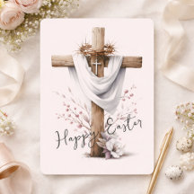 Strahlendes Osterkreuz mit floralen Akzenten