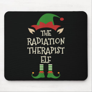 Strahlentherapeut Elf Familie Weihnachten passend  Mousepad
