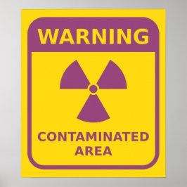 Strahlenwarnung Poster