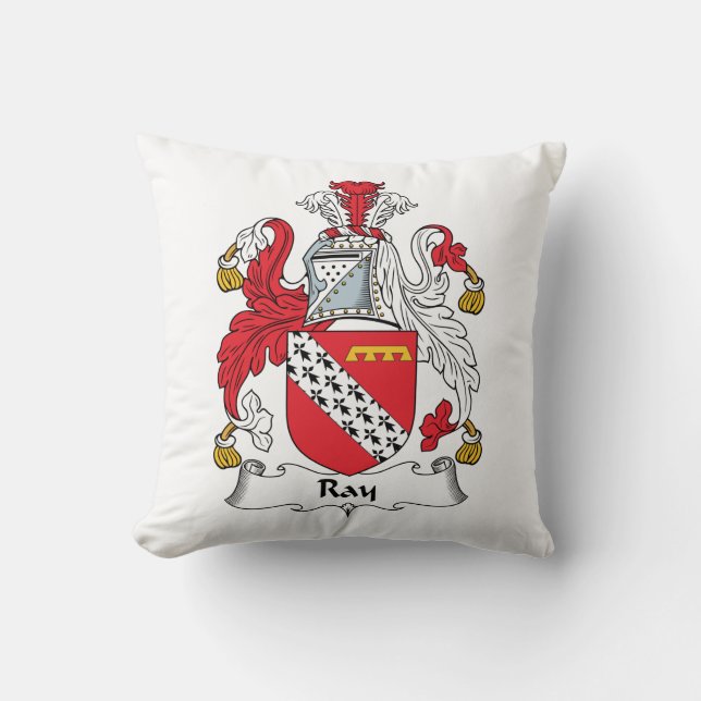 Strahln-Familienwappen Kissen (Vorderseite)