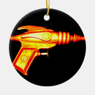 STRAHLN-GEWEHR-SPIELZEUG-VERZIERUNG KERAMIK ORNAMENT