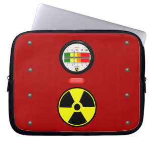 Strahlungs-Geigerzähler-Effekt-Neopren-Hülse 10 Laptopschutzhülle