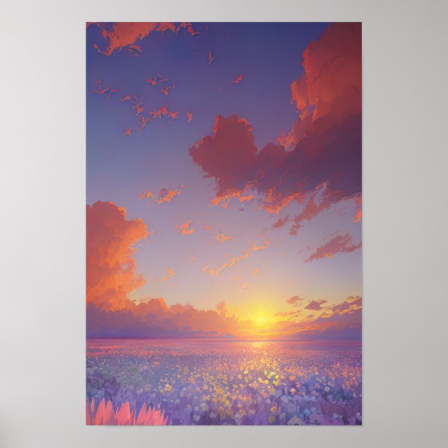 Strahlungsfelder Poster (Vorne)