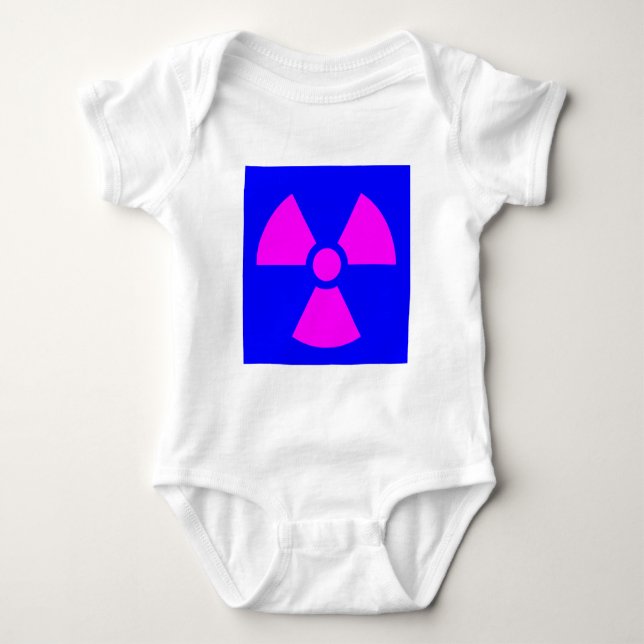 Strahlungswarnsymbol Baby Strampler (Vorderseite)