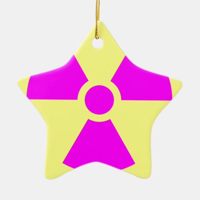 Strahlungswarnsymbol Keramikornament (Vorne)