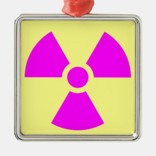 Strahlungswarnsymbol Ornament Aus Metall