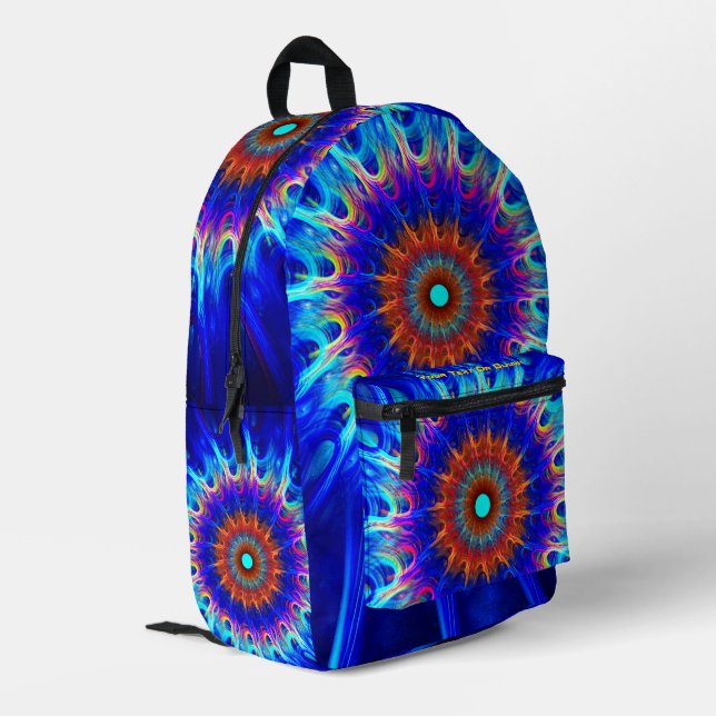 Strahlungszone Bedruckter Rucksack (Rückseitige Ecke links)
