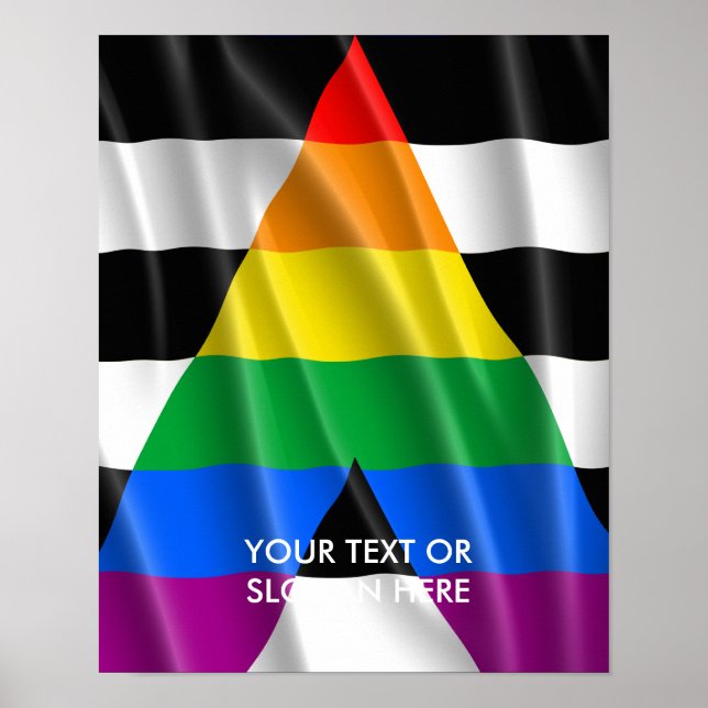 STRAIGHT ALLY FLAG POSTER (Vorne)