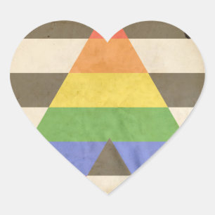 STRAIGHT ALLY Herz-Aufkleber