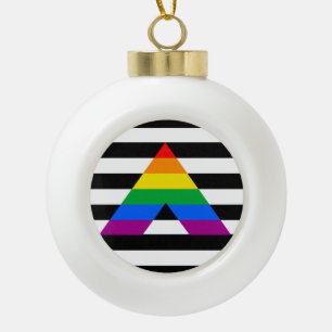 STRAIGHT ALLY PRIDE 2014 PRIDE.png Keramik Kugel-Ornament