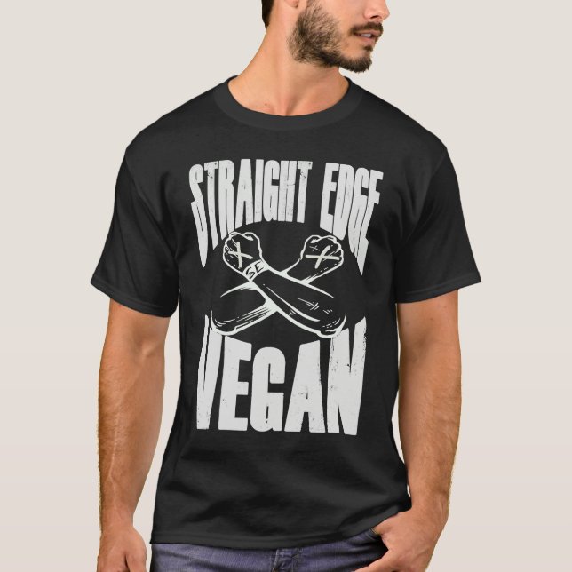 Straight Edge Vegan Anti Drug Punk T-Shirt (Vorderseite)