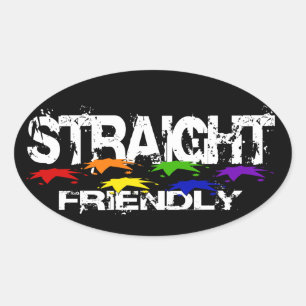 Straight Friendly Stickers