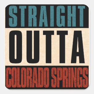 Straight Outdoor Colorado Parco Tassino Quadratischer Aufkleber